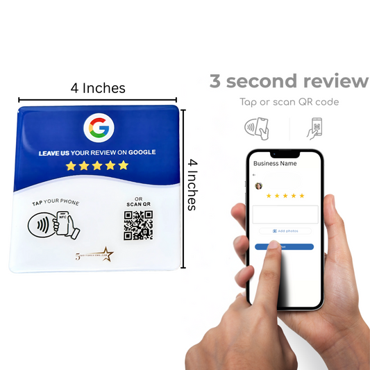 NFC Tap Google Reviews Plate