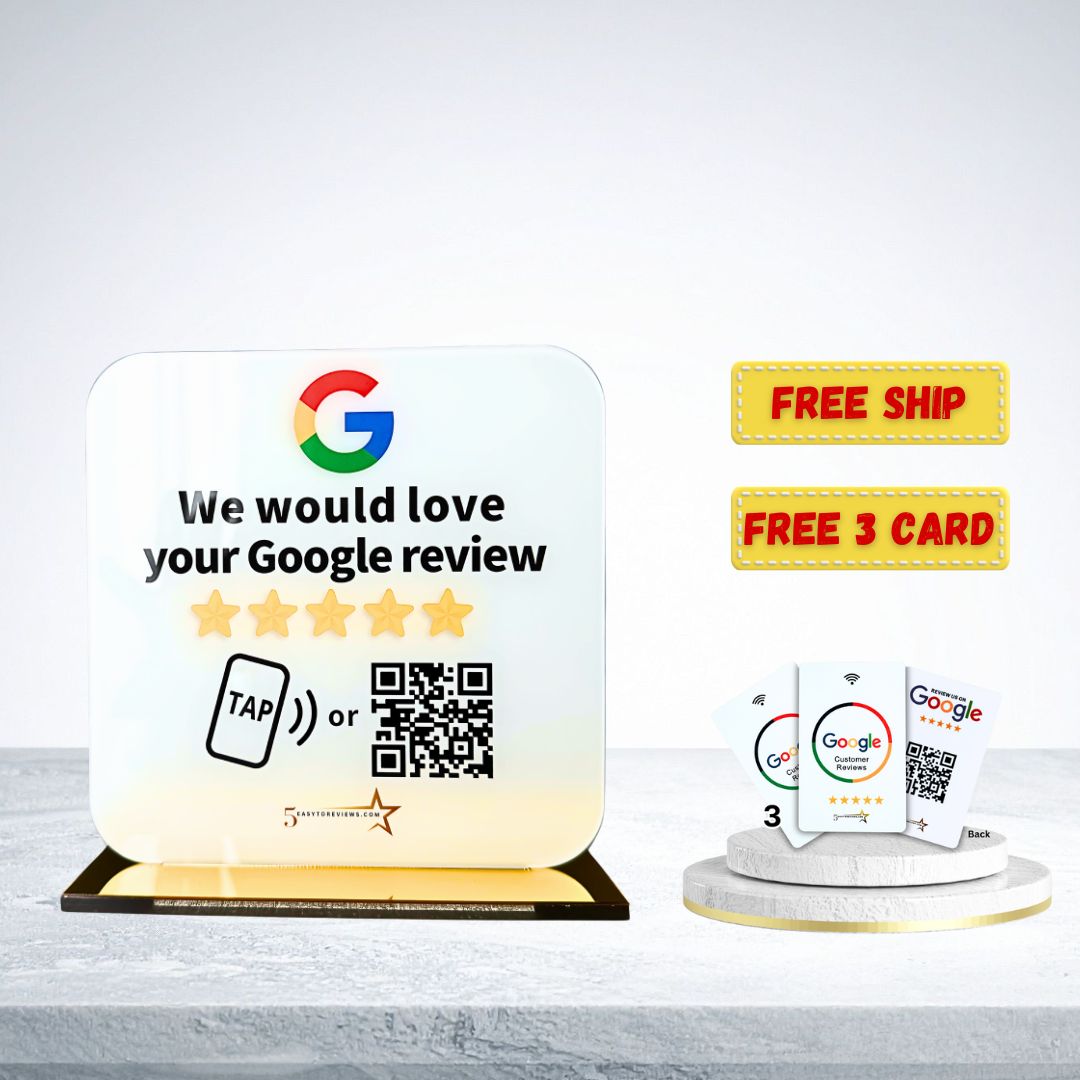 Google Stand + 3 Google Card