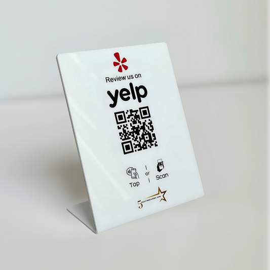 NFC Tap Yelp Review Stand