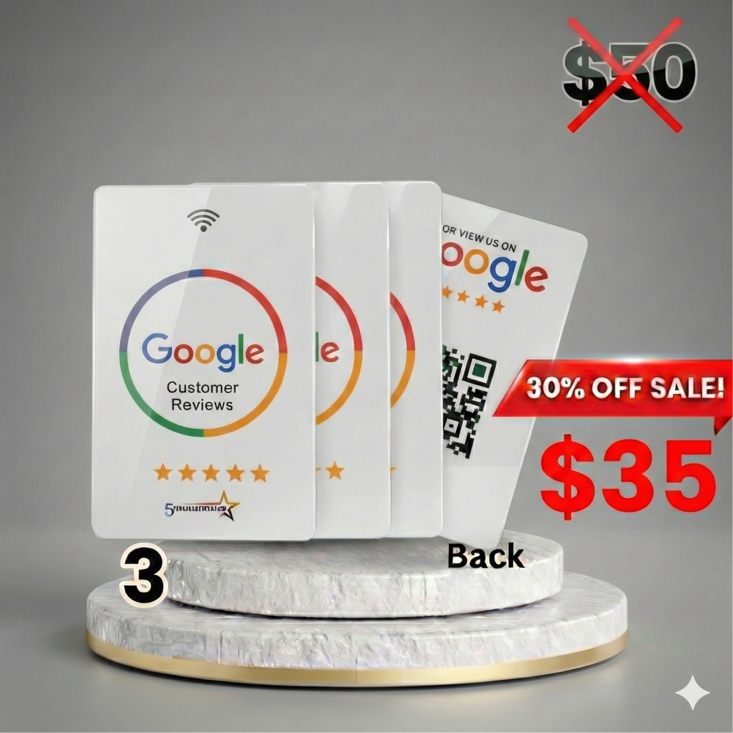 How NFC Google review card works - Tap to collect customer reviews