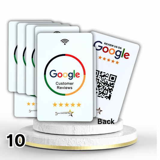 10 Google Reviews Card