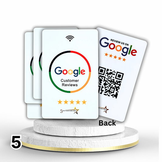 5 Google Reviews Card