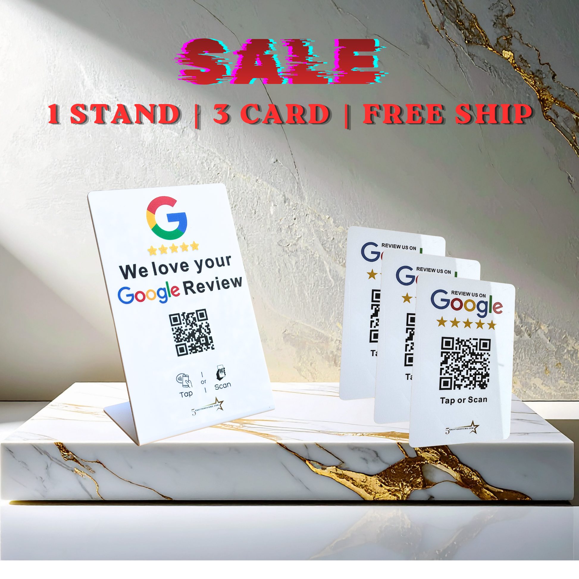 NFC Tap Google Review Stand (Med)