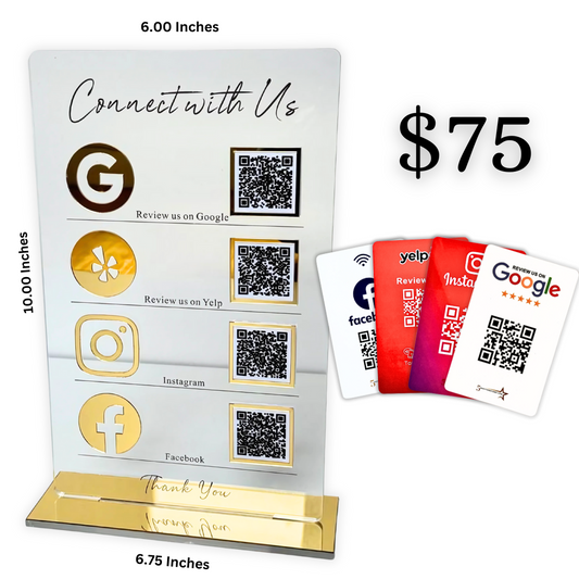 4 in 1 Gold Stand Bonus 4 wallet size cards