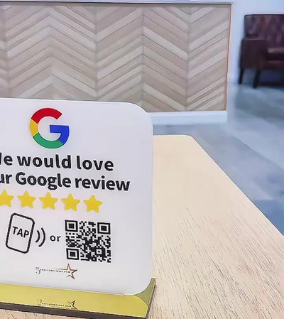 Google Review Stand Bundle - NFC Tap + 3 Cards + Free Shipping