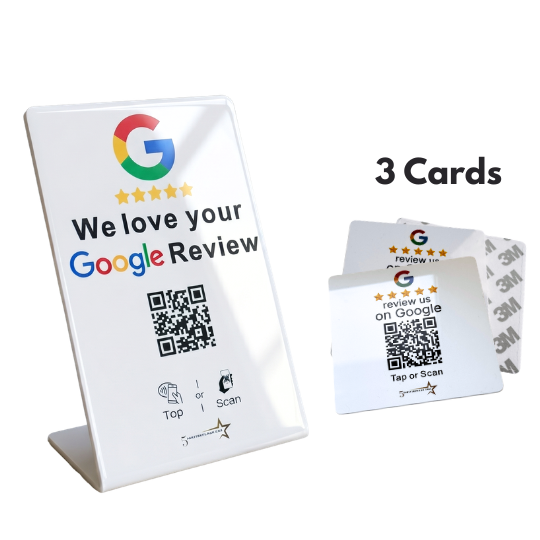 Google Review Stand Bundle + Free Shipping